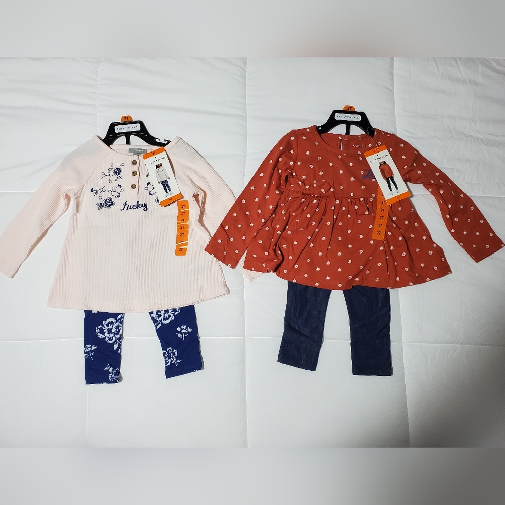 2 sets Lucky Brand, Girls size 2t